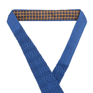 Cravatta in Maglia - LIGHT BLUE STRIPES CROCHET