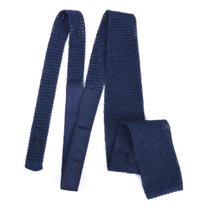 Cravatta in Maglia - NAVY BLUE CROCHET