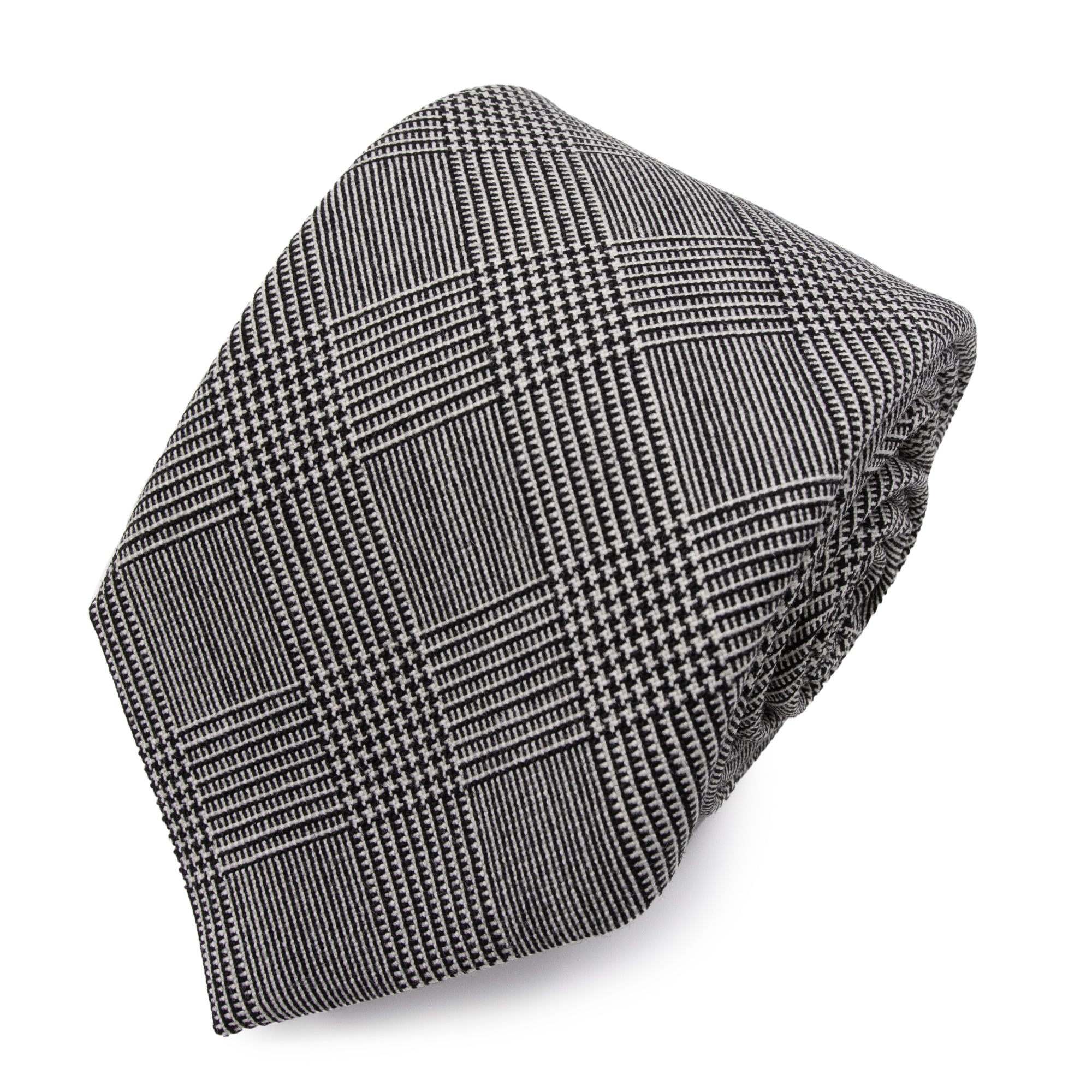 Cravatta in Lana -  GREY GLENCHECK DUGDALE
