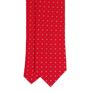 Cravatta in Seta -  RED PATTERNS RIVIERA DI CHIAIA