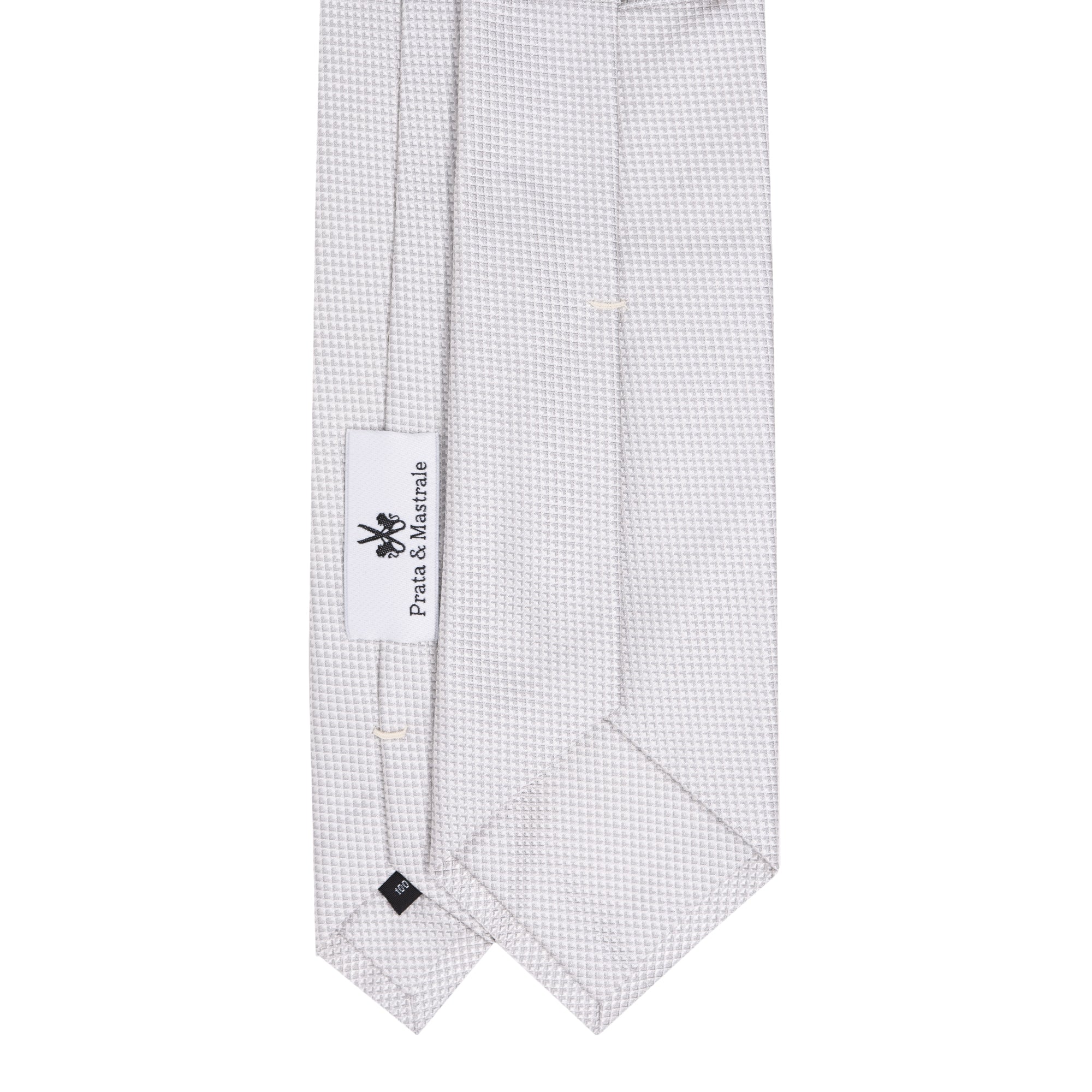 Cravatta in Seta - LIGHT GREY SQUARES WEDDING