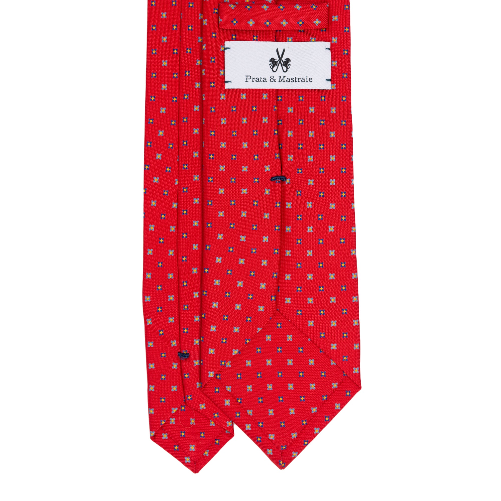 TigerTie Designer Cravatta in seta - rosso nero lavorato TigerTie Designer Cravatta in seta - rosso nero lavorato